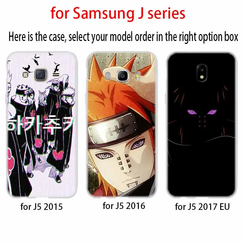 Мягкий чехол из ТПУ для Samsung Galaxy J6 J8 J5 J7 J4 Core Plus 2018 2016 2017 EU Prime Pro Ace Naruto Pain|Бамперы| |