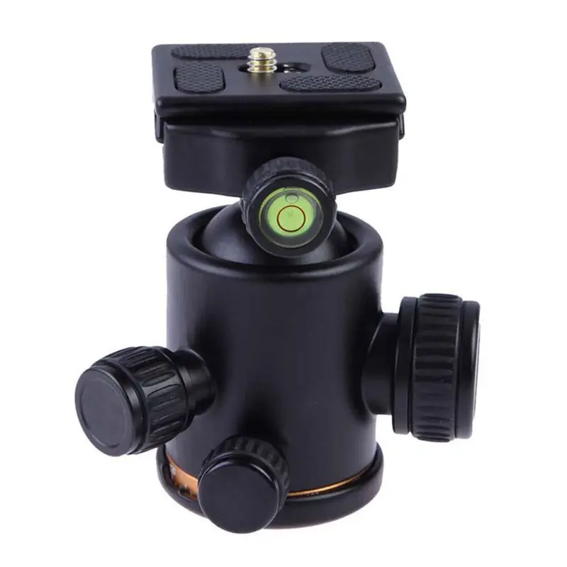 

Aluminum Tripod Ball Head Ballhead With Quick Release Plate(Black)