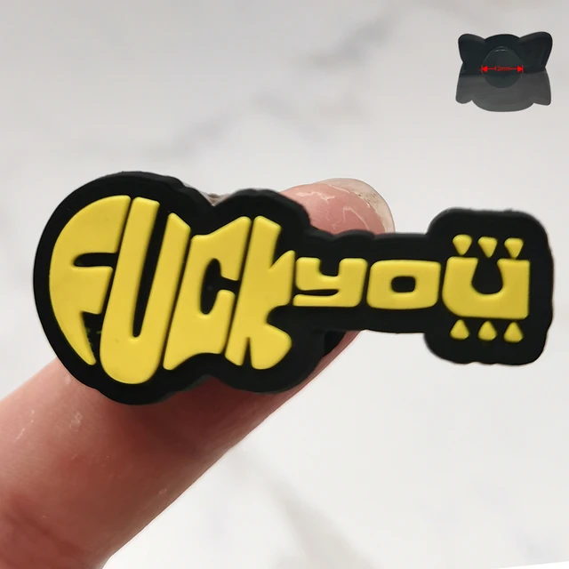 1Pcs Cartoon Characters Letters Icon PVC Shoe Charms Sandals Accessories Garden Shoe Decorations For Croc Jibz Kids Party Gift E