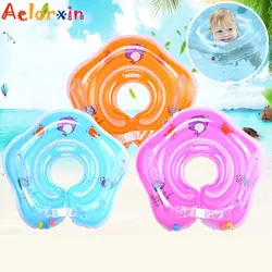 Roues gonflables pour nouveau nés, cercle de natation, accessoires pour bébé, Tube d'anneau, cercle de bain pour nouveau nés, sécurité du cou, flotteur 