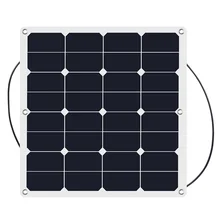 Портативная Высокая Эффективность 50 Вт 18 в sunpower ламинированная полугибкая солнечная панель 12 в солнечное зарядное устройство водонепроницаемый 2 шт