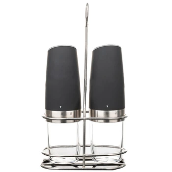 

Electric Salt and Pepper Grinder, Automatic Operation Pepper and Salt Mill with Adjustable Ceramic Rotor Battery Powered Matte S