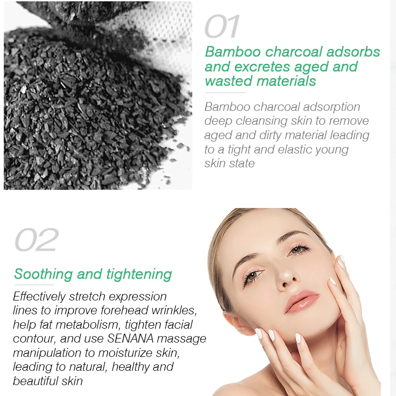 SENANA Purifying Skin Massage Cream Deep Cleansing Remove Acne Peeling Face Cream Anti Wrinkle Whitening Moisturizing 4
