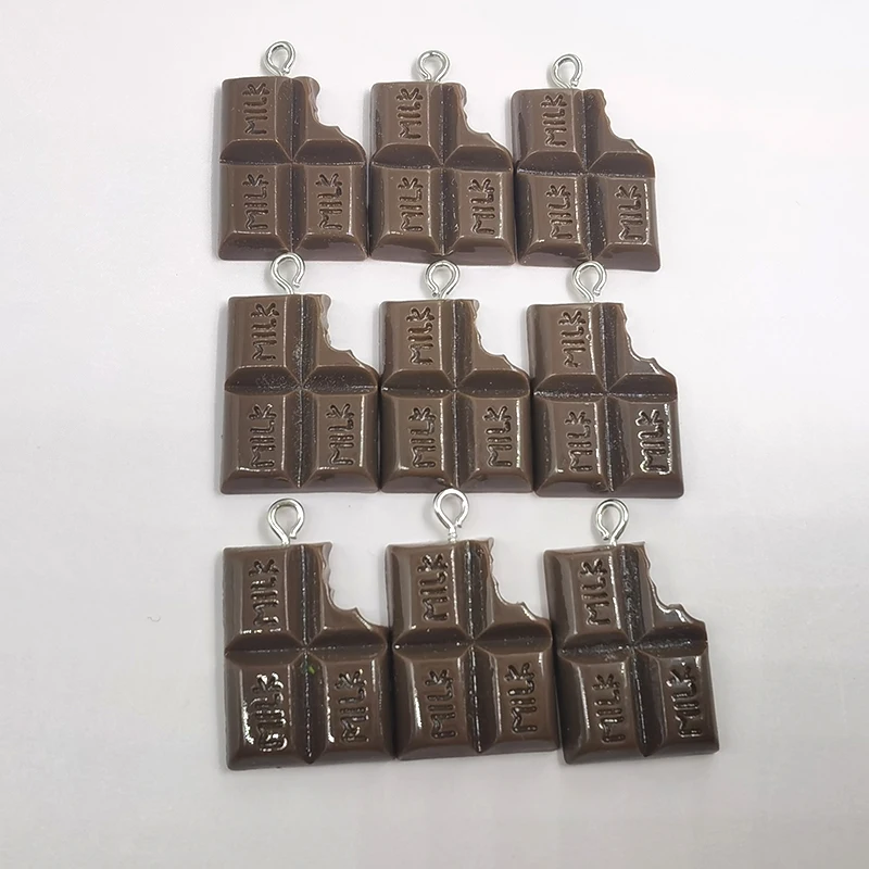 10 шт. Kawaii шоколад шармы из полимера в форме ягодок Flatback имитация еды кулон DIY