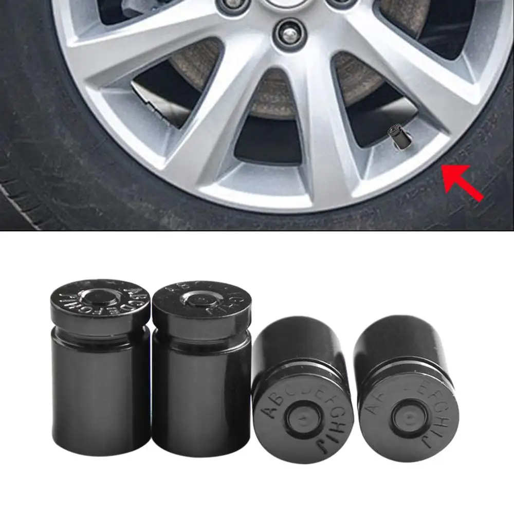 4pcs Iron Cross Car Auto Truck Bike Tire Wheel Tire Pressure Air Stem