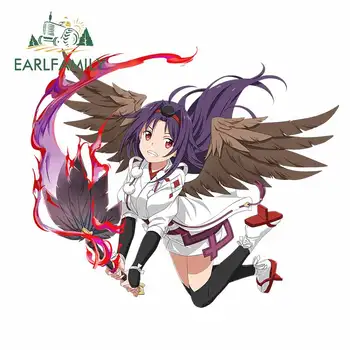 

EARLFAMILY 13cm x 11.2cm for Baleful Karasu Tengu Yuuki DIY Motorcycle Stickers Motorcycle Car Decals Bumper Window