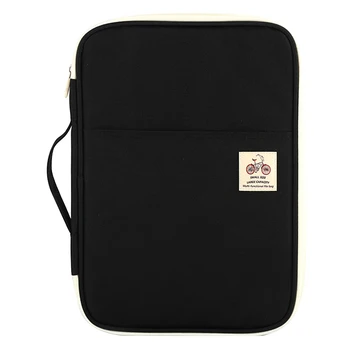 

A4 Passport Holder Large Capacity Document Bag Office File Organizer Waterproof Oxford Travel Notebooks Storage Handbag Zippered