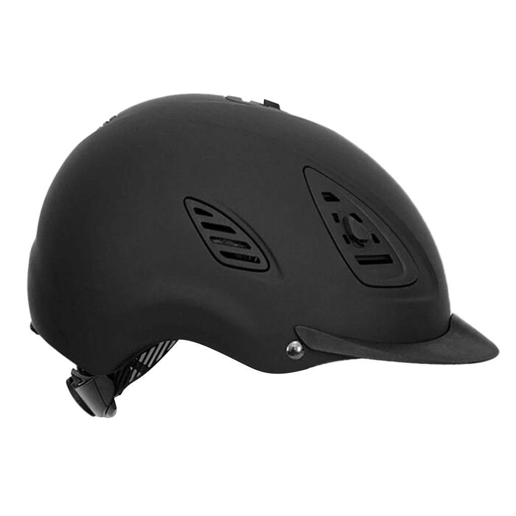 CE Adjustable Children Horse Riding Helmet Safety Hat Protective Gear Black 52-56cm 57-61cm
