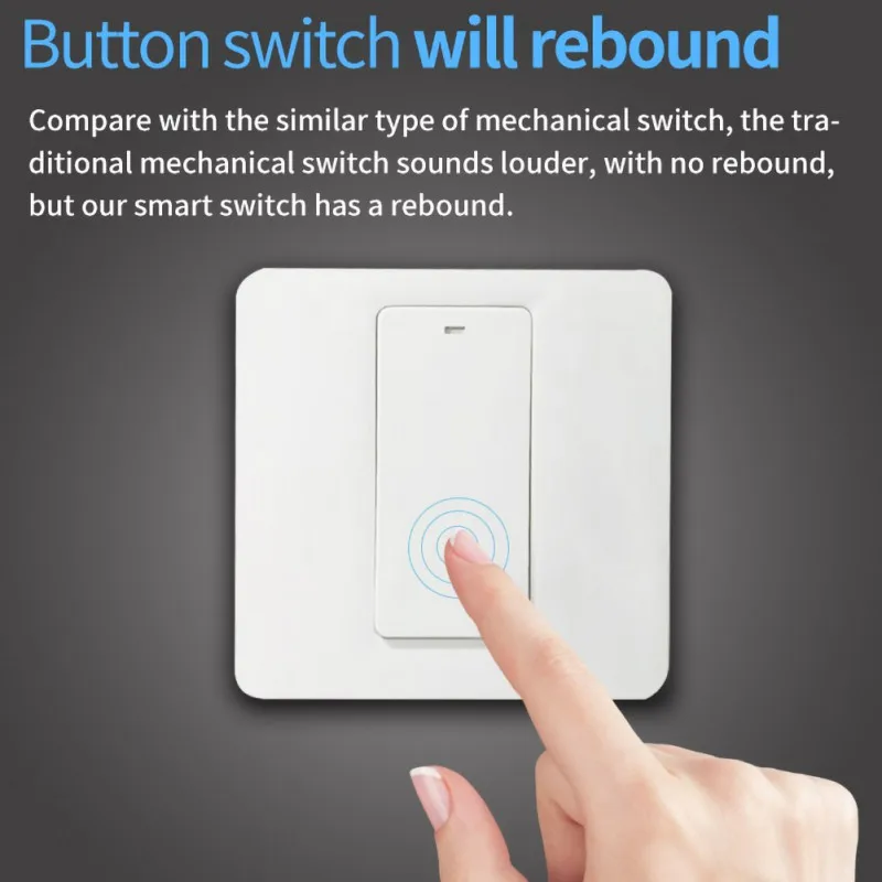 WiFi Smart Panel Switch Remote Voice Control Timing Button Light Switches For Google Home Alexa
