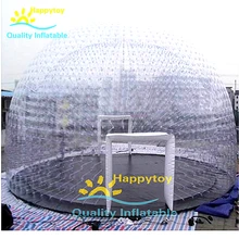 Водонепроницаемый Открытый Кемпинг Досуг надувной прозрачный купол палатки надувной igloo палатка