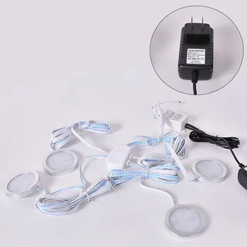 

Decoration Led Kitchen Remote Control Puck RGB Closet Dimmable Color Changing Shelf Cabinet