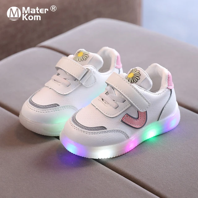 Zapatos Informales Con Luces Led Para Bebés, Zapatillas Luminosas Para Niñas Y Pequeños, Tenis Brillantes, Talla 21-30 Zapatos De Niños - AliExpress