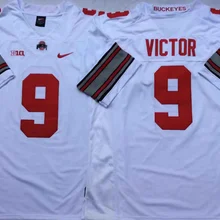 Все стилизованные штат Огайо# Buckeyes белый#9 VICTOR Jersey