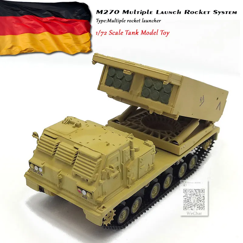 Panzerkampf 1/72 масштаб военная модель игрушки M270 несколько запуска ракета системы литья под давлением металлический Танк модель игрушка для коллекции, подарок
