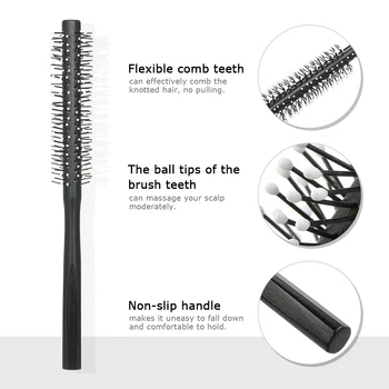 

Professional 1PC Roll Brush Round Hair Comb Wavy Curly Styling Care Curling Beauty Salon Tool Hairbrush for Hair Care Tools