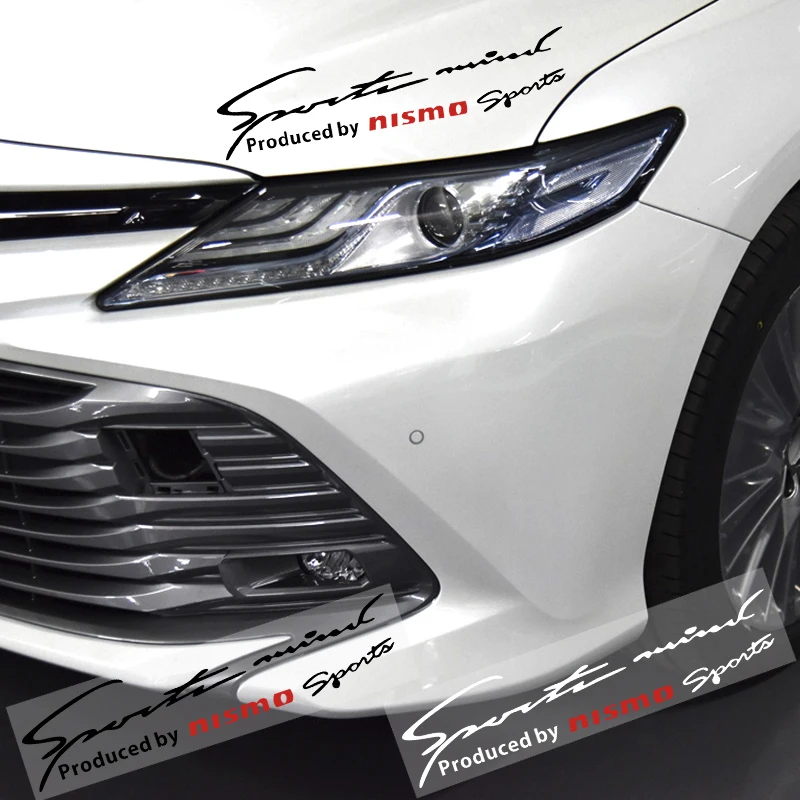 

Car Styling Vinyl Sport Racing Decal Car Reflective Lamp Eyebrow Sticker For Nissan Nismo Qashqai Juke Tiida X-trail 350Z Rogue