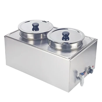 

Commercial Electric Bain Marie Food Warmer Soup Pot Stainless Steel Restaurant Hotel Heating Food Soup Dishes Bainmarie