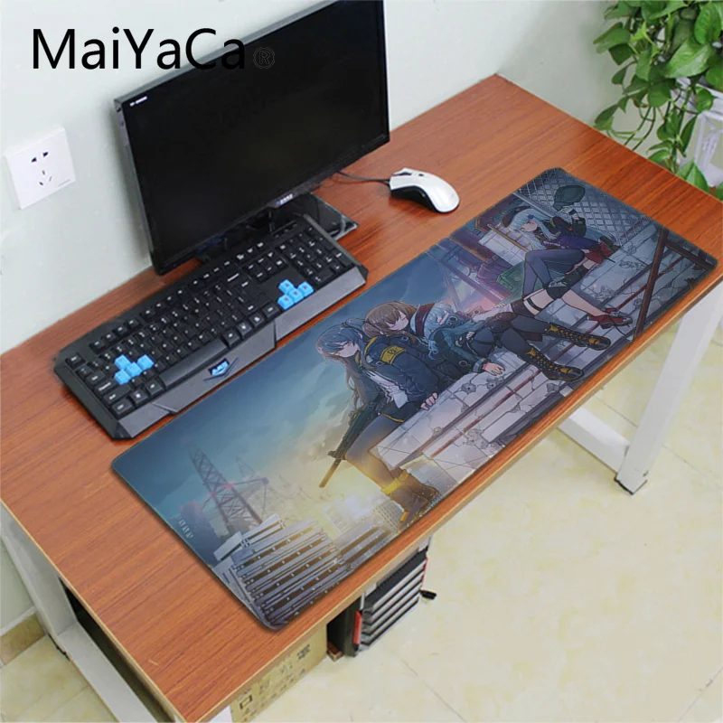 Lock Edge 30X70cm Maiyaca девушки Frontline аниме офисные мыши коврик для мыши игровой коврик для мыши xl скоростной игровой коврик клавиатура стол для портативного компьютера ноутбука pad - Цвет: Lock Edge 30X70cm
