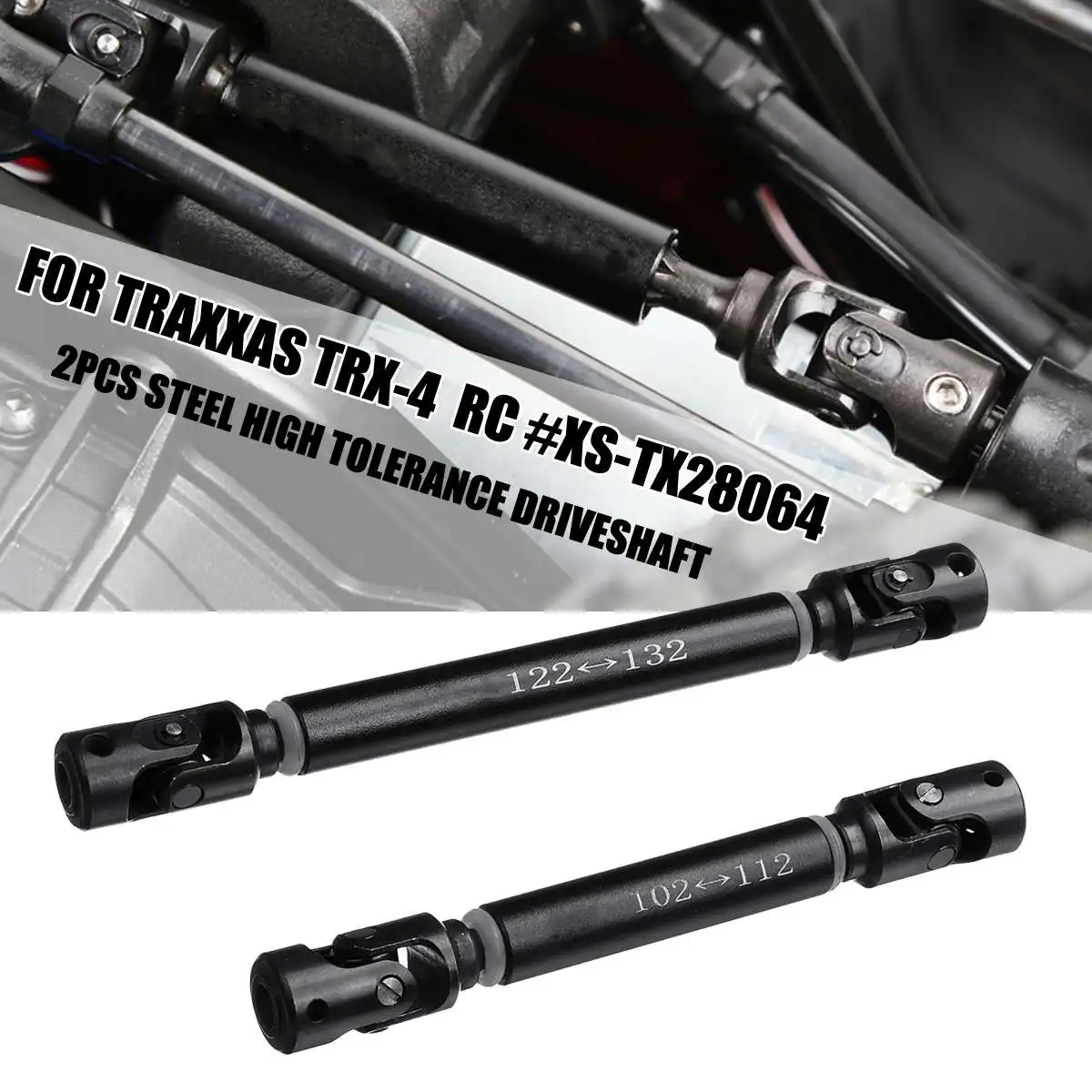 Autoleader 2 шт./пара Съемный Стальной высокий допуск Driveshaft большой угол черный RC грузовик Замена для RC# XS-TX28064