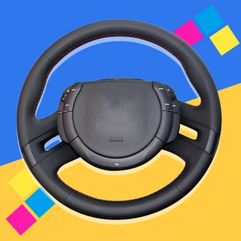 

Auto Braid On The Steering Wheel Cover for Citroen C4 Picasso 2007-2013 DIY Car Braiding Covers Interior Accessories Car-styling