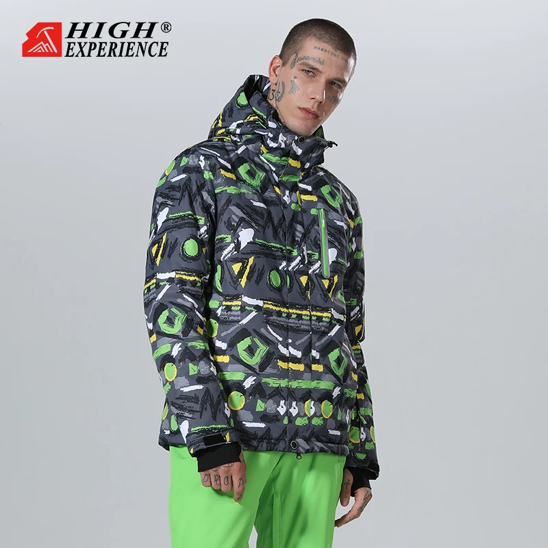 jacket 2 Зимний спортивный костюм мужской лыжный зимний костюм куртка для сноуборда лыжные брюки, одежда для лыж Лыжный жилет homme теплый-30 градусов - Цвет: jacket 2