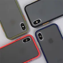 Защитный противоударный чехол для телефона iphone XR XS Max X XS 7 8 11 6 6S Plus Прозрачный матовый жесткий чехол для телефона защитный чехол