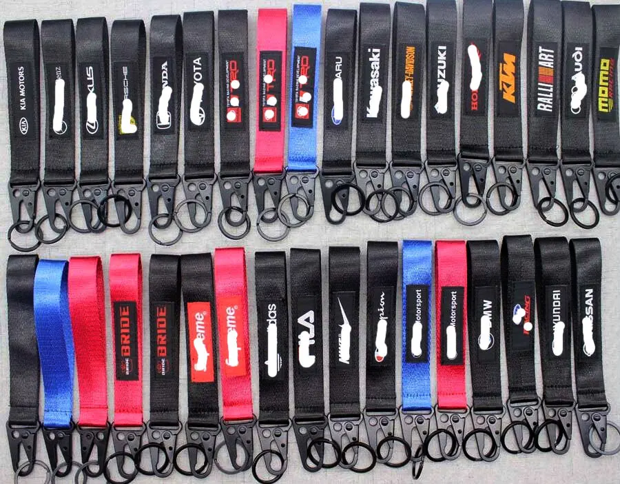 100 шт/200 шт/1000 шт Высокое качество модные автомобильные спортивные короткие шнурки брелоки ремешки для шеи ID карты ремешок на запястье