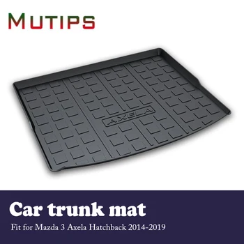 

Mutips Car Cargo rear trunk mat For Mazda 3 Axela Hatchback 2014 2015 2016 2017 2018 2019 Waterproof mat Anti-slip carpet auto
