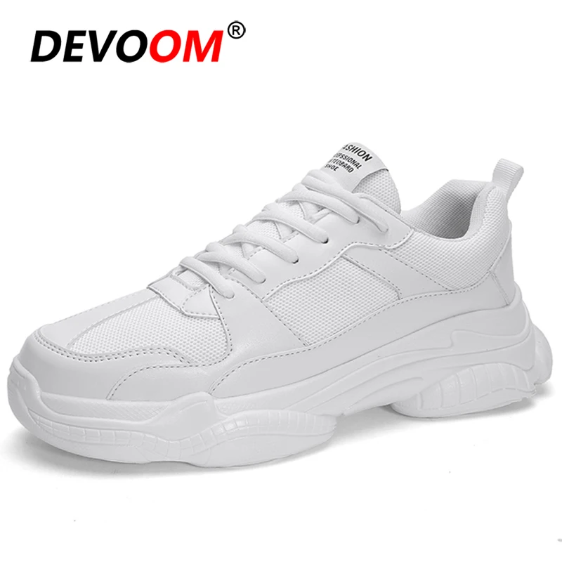 Осенняя обувь для бега Мужская дышащая Спортивная Zapatillas Hombre белые кроссовки