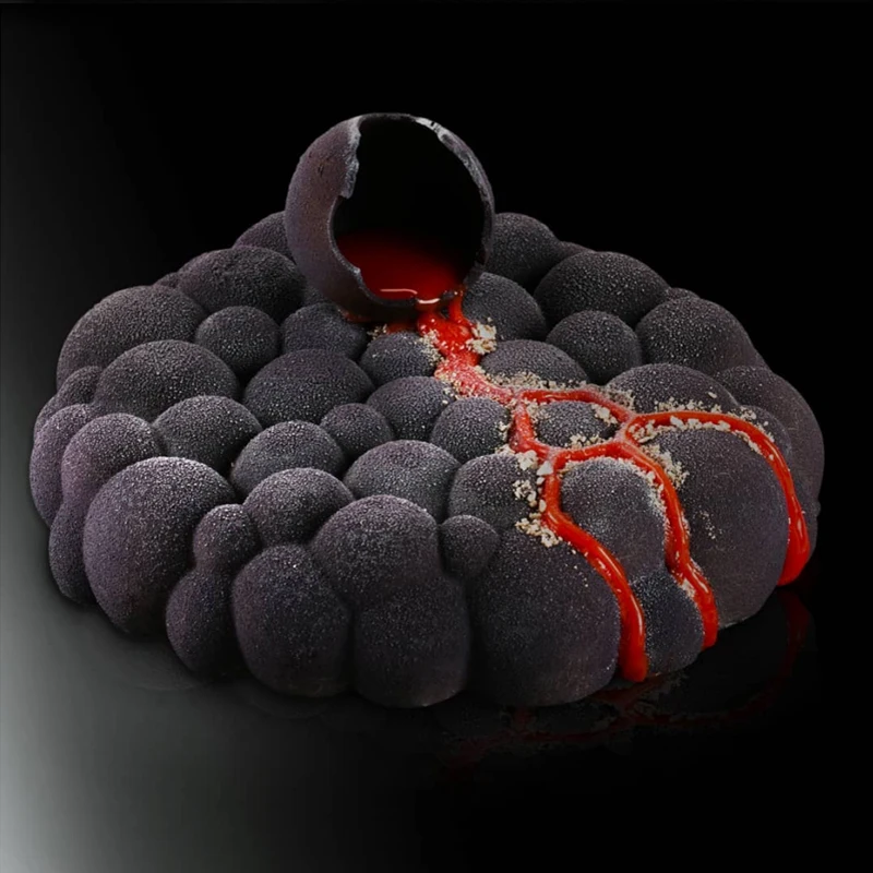 Stampo da Forno in Silicone a Forma di Cuore Forniture da Forno Non appiccicose Torte Mousse Jelly Budino al Cioccolato Stampi da Forno per la Cucina di casa Adorabile