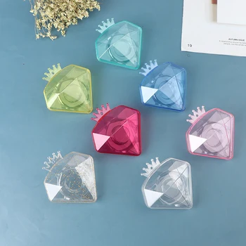 

Diamond False Eyelashes Packaging Box Fashion Personality Fake 3D Mink Lashes Boxes Faux Strip Diamond Shape Case Empty