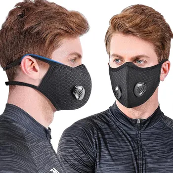 

2PC Respirator With 4 Gasket Mascarillas Gifts Masque Mouth Face Filters Reusable Respirator Activated Carbon Filters Dustproof