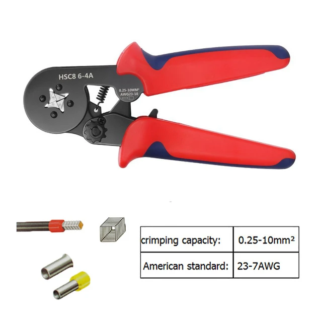 Pince à sertir embouts 0.08-10+16mm²