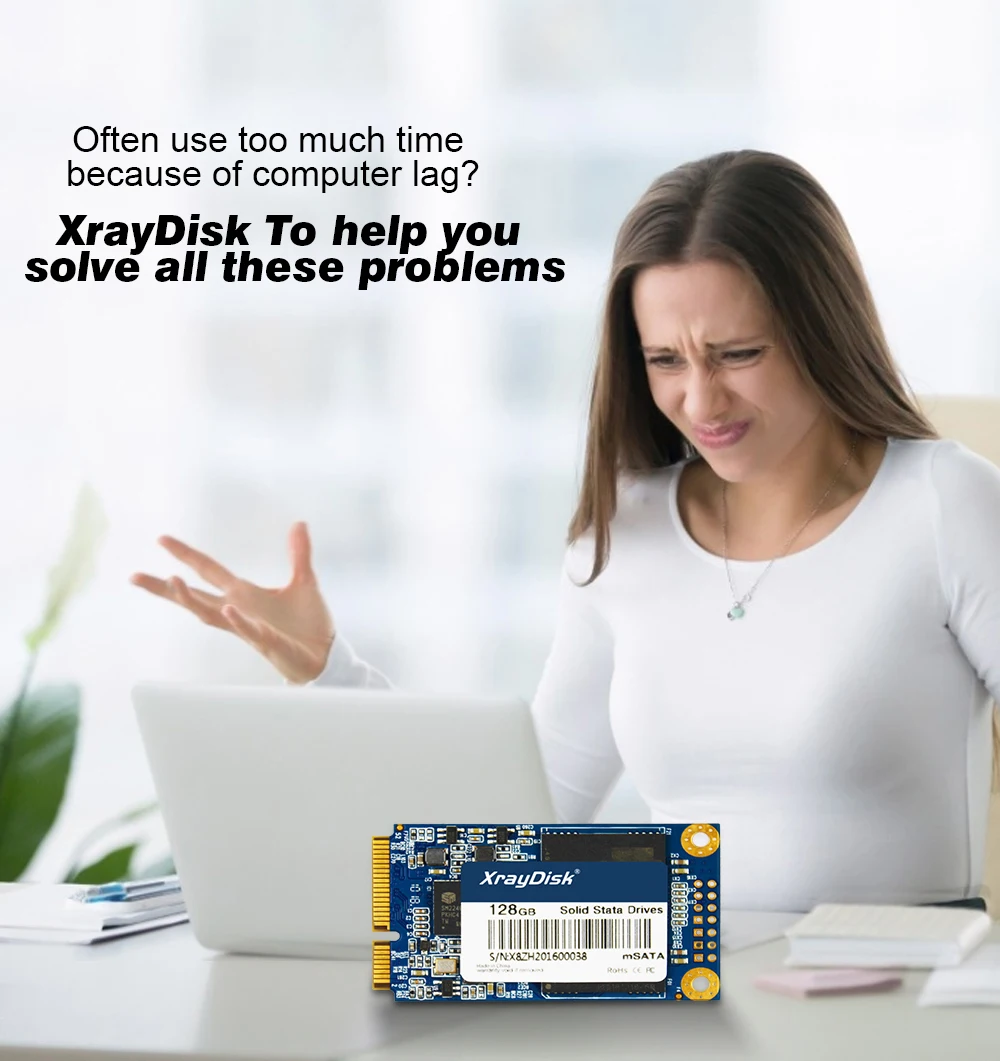 XrayDisk Msata SSD 60gb 128gb  256gb Mini Sata  Disk Internal Solid State Hard Drive For Laptop&Desktop inland professional ssd