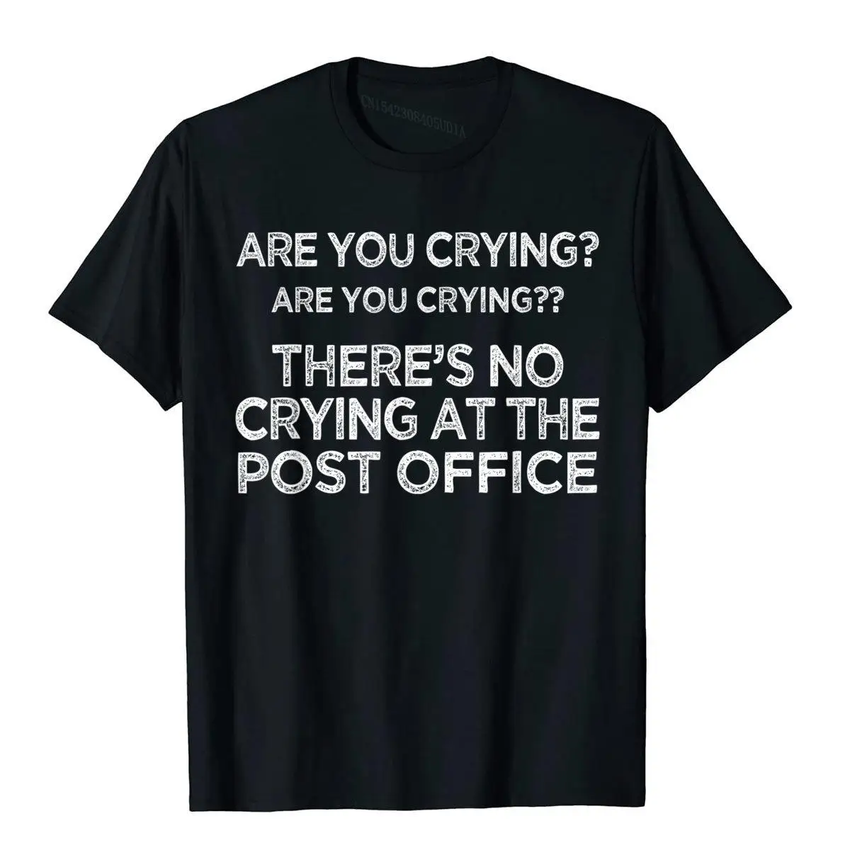 There's no Crying at the Post Office Postal Worker T Shirt__B7350black