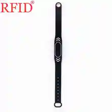 ID 125 кГц EM4100 TK4100 только для чтения черный силикагель регулируемый размер водонепроницаемый браслет брелок Бесконтактная карта контроля доступа 1