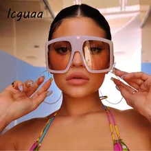 Негабаритные Квадратные Солнцезащитные очки женские роскошные брендовые дизайнерские солнцезащитные очки женские очки ретро Gafas Lentes De Sol Mujer Oculos