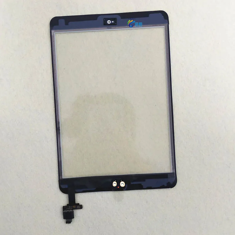 1 шт. для iPad Mini 1 Mini 2 A1432 A1454 A1455 A1489 A1490 A149 сенсорный экран дигитайзер сенсор+ IC чип Разъем Flex+ кнопка