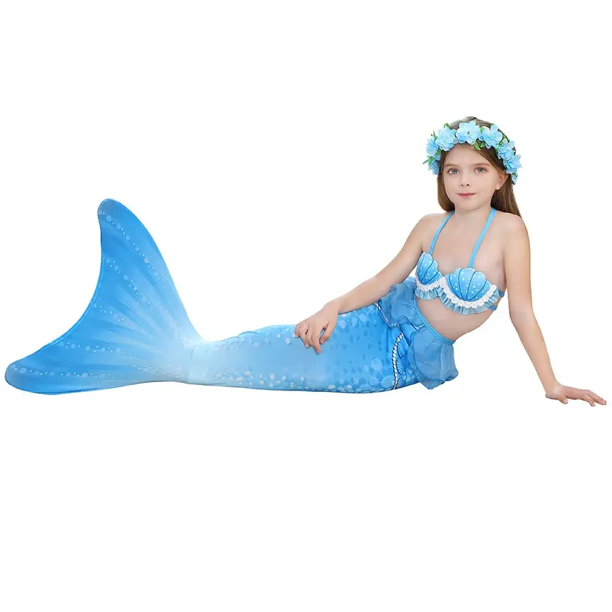 Mermaid Tail Cosplay Costume Swimsuit Set