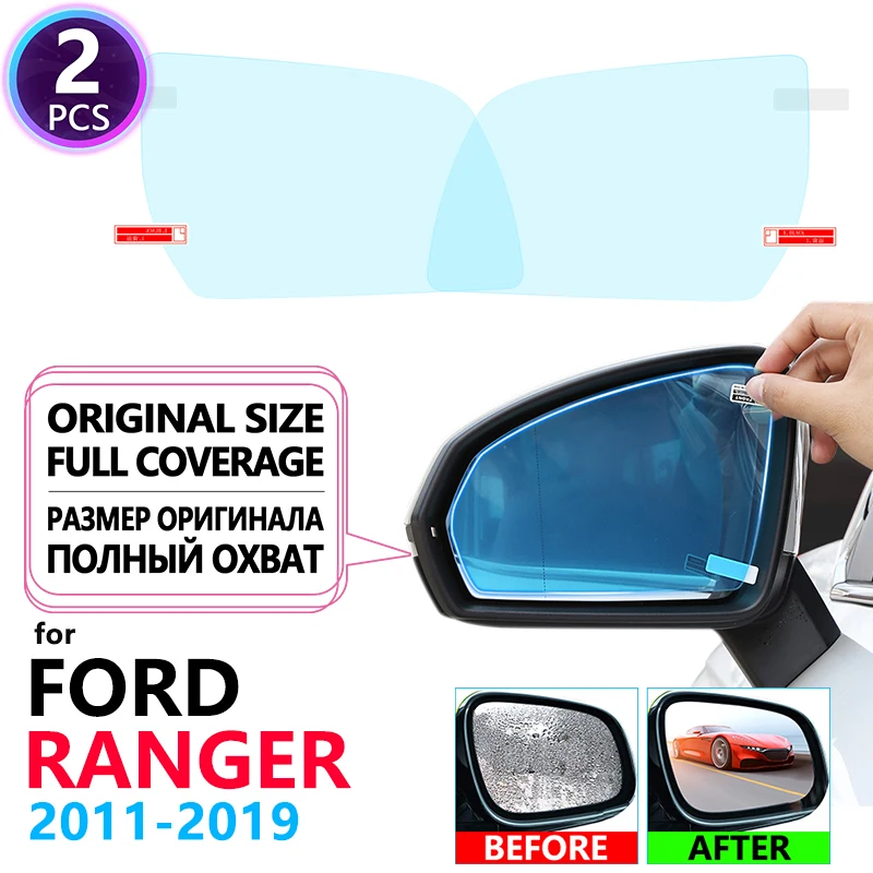 Полноэкранное антизапотевающее непромокаемое зеркало заднего вида для Ford Ranger T6