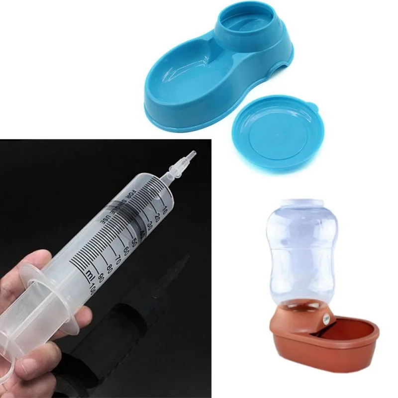 100ml / 150ml Pet Feeder Cat Dog Bird Rat Rabbit Plastic Needleless Reusable Injector Measuring Watering Supplies df02