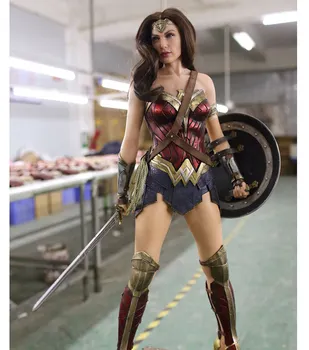 

[Top] Large size 102cm Wonder Woman Resin Action Figure Full body statue Collectible Model home decoration gift