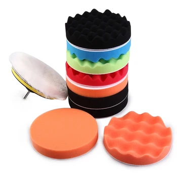 

WY-3012-3/4/5/6/7 Inch 12pcs/set Universal Car Polishing Pad Set M14 Cleaning Polish Sponge Wheel Set Car Styling Tools