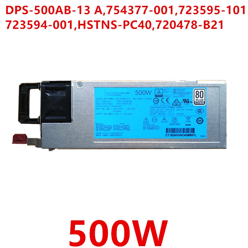 Новый блок питания для HP DL360 DL380 G9 500W Питание DPS 500AB 13 в 754377 001 723595 101 723594 аккумулятор