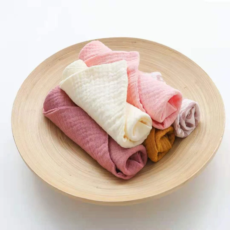5 Pcs 코 튼 스퀘어 타월 손 얼굴 수건 손수건 무명 천을 먹이 턱 받이 천을 타액 타월 선물