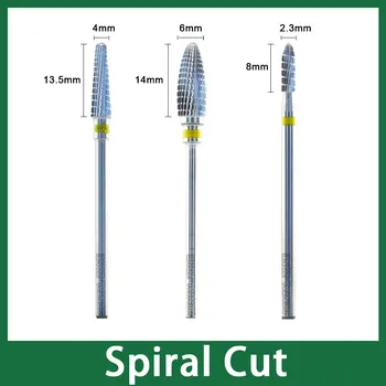 

3pcs/lot HP 2.35mm Shank Tungsten Cutter Spiral Cut Super Fine for Dental Lab