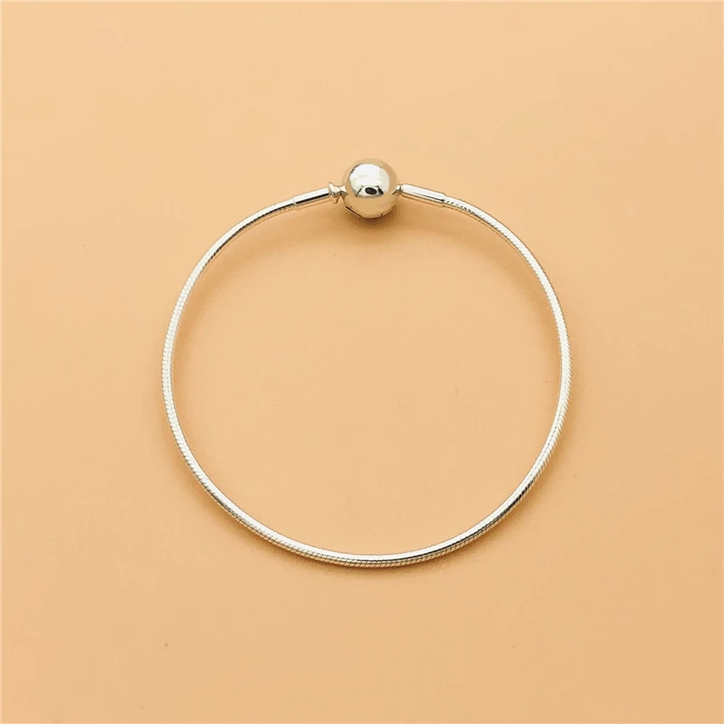 

Cefuny 925 Sterling Silver Essence Collection Bracelet Bangle Fit Women Bead Charm DIY Europe Jewelry with Silver Clasp
