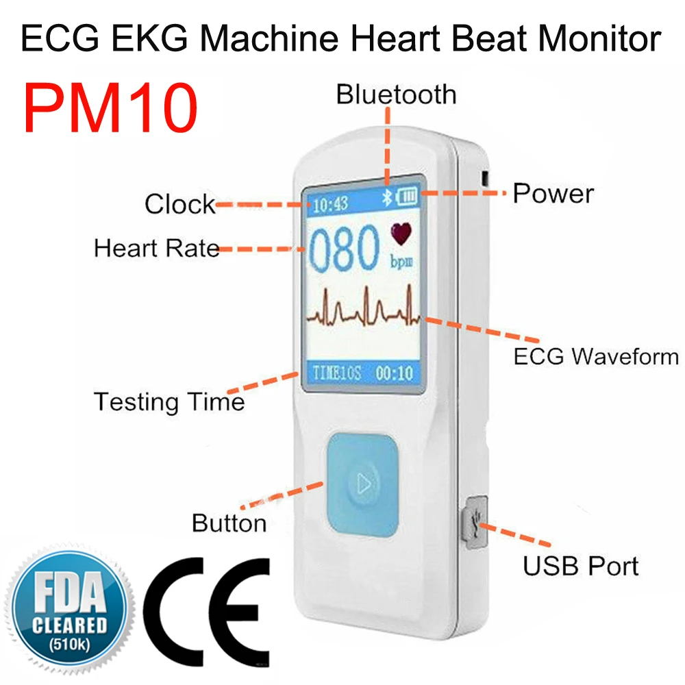 PM10 Portable ECG Machine 1.77