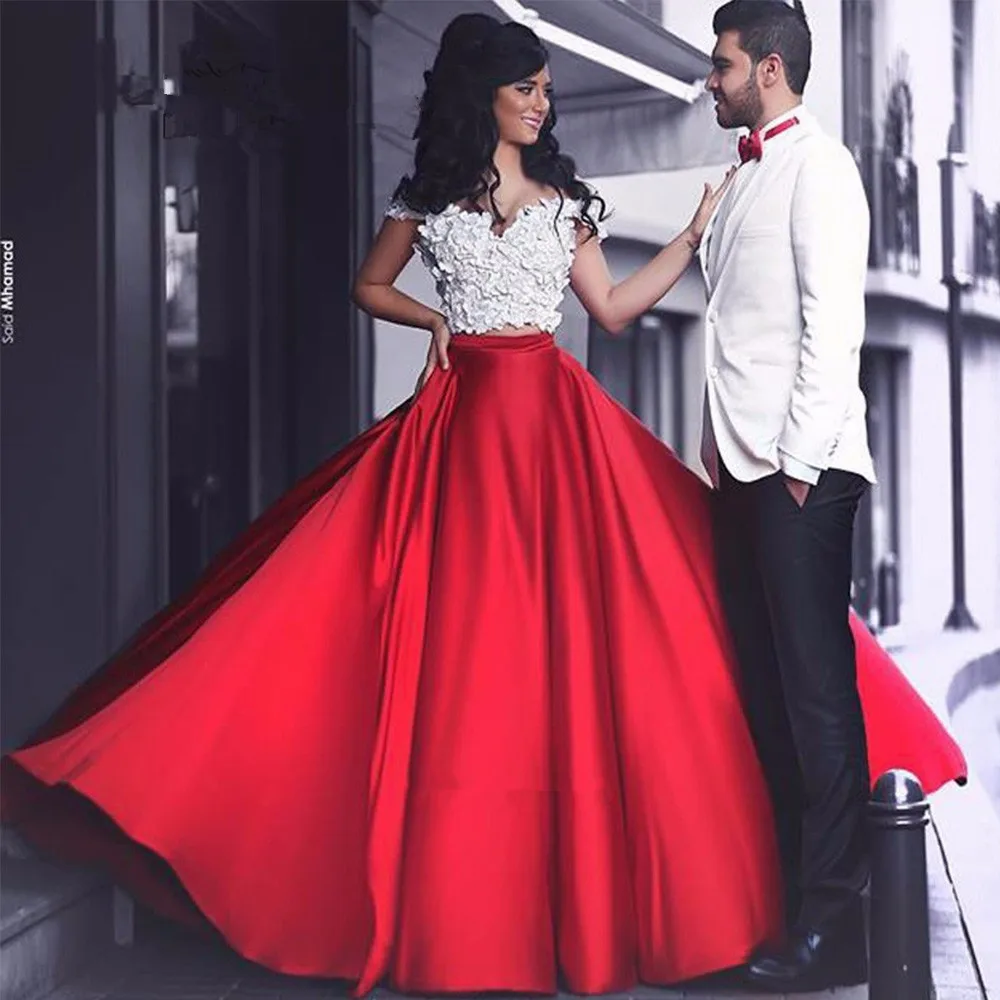 Hippie Arabische Tweedelige Wit Rood Lange Treinen Bruidsjurken off Shoulder Bruids Vlek Vestido de Noiva Moeder van de bruid Jurken Hippie Arabische Tweedelige Wit Rood Lange Treinen Bruidsjurken off Shoulder Bruids Vlek Vestido de Noiva Moeder van de bruid Jurken