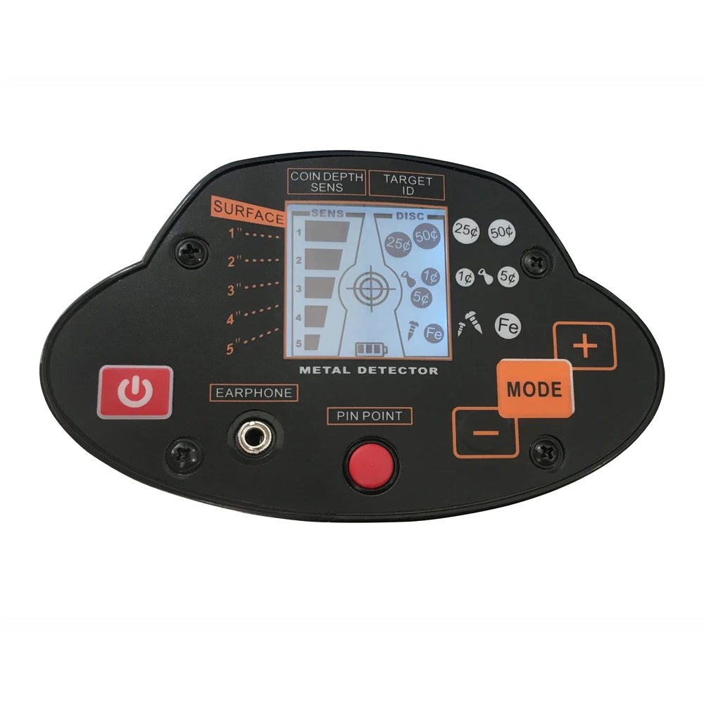 Metal Detector MD5030 Underground Search Gold Finder Detector Treasure Hunter Detecting Pinpointer With LCD Display